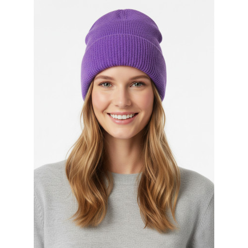 Classic Ribbed Knit Beanie – V..