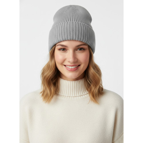 Classic Ribbed Knit Beanie – H..