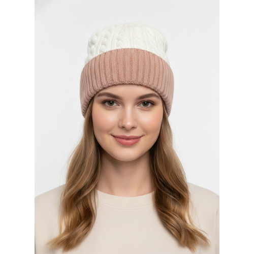 Women’s Dual-Tone Cable Knit W..