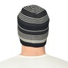 Warmline Blend Finest Wool Men's Stripe Cap Inside Fur 