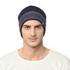 Warmline Blend Finest Wool Men's Stripe Cap Inside Fur