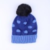 Warmline Finest Wool Kids Cap Inside fur with Pom Pom 