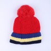 Warmline Finest Wool Kids Cap Inside fur with Pom Pom 