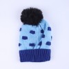 Warmline Finest Wool Kids Cap Inside fur with Pom Pom 