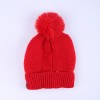 Warmline Finest Wool Kids Cap Inside fur with Pom Pom 