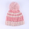 Warmline Finest Wool Kids Cap Inside fur with Pom Pom 