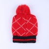 Warmline Finest Wool Kids Cap Inside fur with Pom Pom 