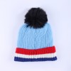 Warmline Finest Wool Kids Cap Inside fur with Pom Pom 