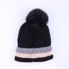 Warmline Finest Wool Kids Cap Inside fur with Pom Pom 