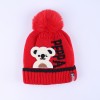 Warmline Finest Wool Kids Cap Inside fur with Pom Pom 