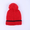 Warmline Finest Wool Kids Cap Inside fur with Pom Pom 