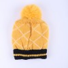 Warmline Finest Wool Kids Cap Inside fur with Pom Pom 