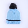 Warmline Finest Wool Kids Cap Inside fur with Pom Pom 