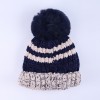 Warmline Finest Wool Kids Cap Inside fur with Pom Pom 