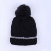 Warmline Finest Wool Kids Cap Inside fur with Pom Pom 