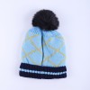 Warmline Finest Wool Kids Cap Inside fur with Pom Pom 