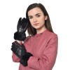 Warmline Women's Genuine Leather Warm Lined Driving Gloves, Motorcycle Gloves