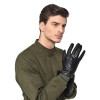 Warmline Men's Genuine Leather Warm Lined Driving Gloves, Motorcycle Gloves