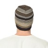 Warmline Blend Finest Wool Men's Stripe Cap Inside Fur 