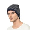 Warmline Blend Finest Wool Men's Stripe Cap Inside Fur