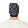 Warmline Blend Finest Wool Men's Stripe Cap Inside Fur