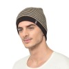 Warmline Blend Finest Wool Men's Stripe Cap Inside Fur