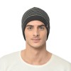 Warmline Blend Finest Wool Men's Stripe Cap Inside Fur