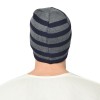 Warmline Finest Wool Men's Fancy Stripe Cap Inside Fur 