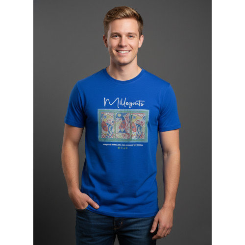 Men’s Royal Blue Graphic Print..
